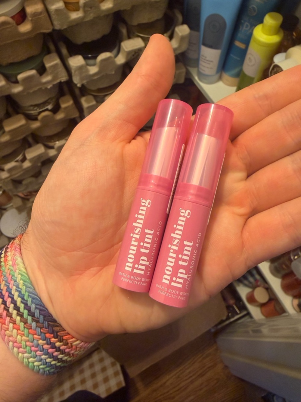 Set of 2 Bath & Body Works Nourishing Lip Tint - Pink